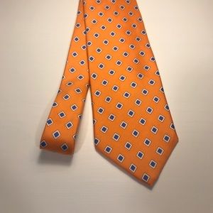Brooks Brothers Orange and Blue Tie
